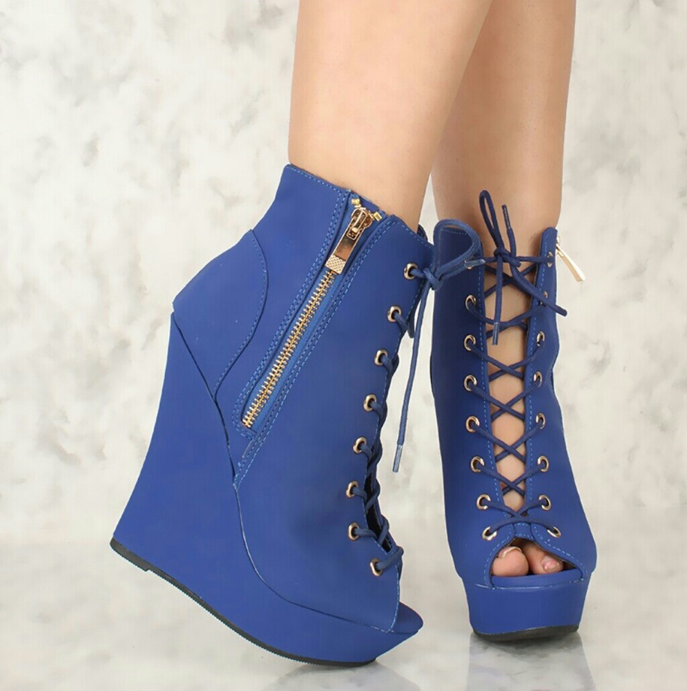 Blue heels